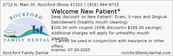 Rockford Family Dental Coupons